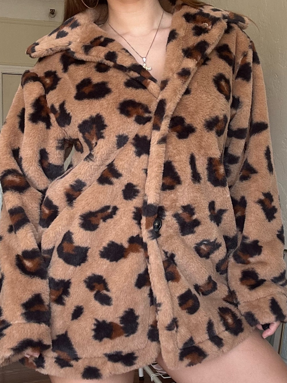 NWOT \\ cheetah print coat